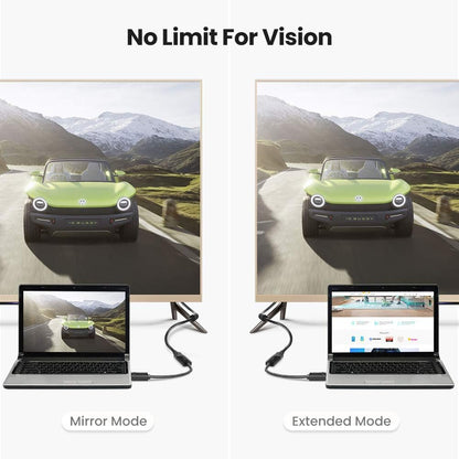 Convertidor DisplayPort a HDMI 4K| 3D | HDR | Blindaje Interno | Botón Liberador | Carcasa de ABS | Plug & Play | CE, FCC, RoHS | Cable de 25 cm