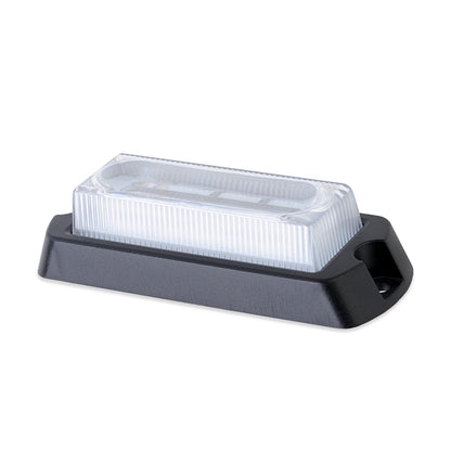 Luz Auxiliar Ultra Brillante X13 de 4 LEDs, color Rojo, con mica transparente.