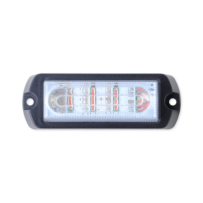 Luz Auxiliar Ultra Brillante X13 de 4 LEDs, color Rojo, con mica transparente.
