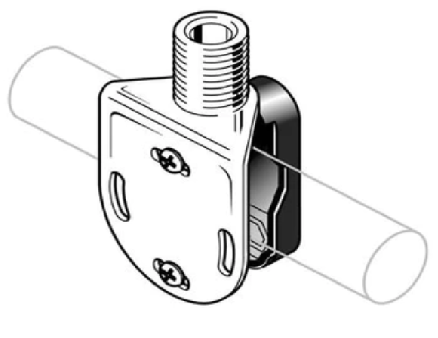 Soporte Para Antenas Marinas / Con Adaptadores de Naylon / Para Ajustarse a Rieles Cuadrados o Redondos / Verticales u Horizontales de 7/8″, 1″ y
