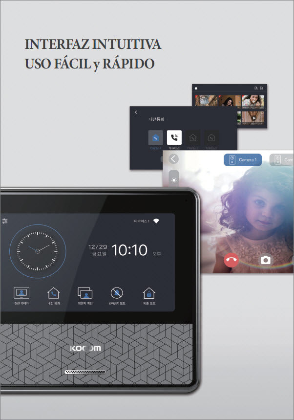 KIT DE VIDEOPORTERO IP COLOR BLANCO / Apertura con app / Súper elegante / Monitor WIFI / Alimentación 110vca