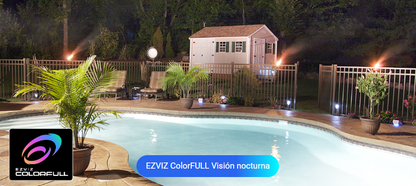 Cámara PT / Wi-Fi / Lente Dual / Panorámica 360° / Resolución 4K / Visión Nocturna ColorFULL / IA Detección de Humanos y Vehiculos / Alarma con