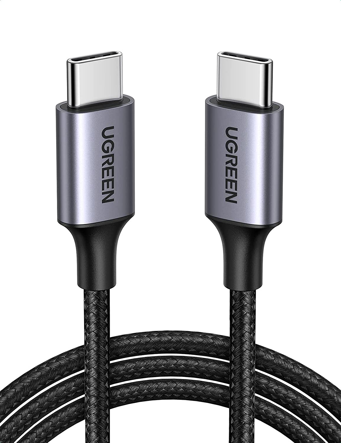 Cable USB-C a USB-C | 2 Metros (6.56 Pies) | Transferencia de Datos de 480 Mbps | Carga Rápida de Hasta 60W | QC 4.0/3.0/2.0 | PD3.0 | FPC | AFC |