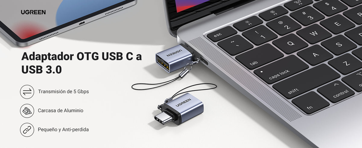 Adaptador usb-c 3.1 macho a USB 3.0 a hembra otg