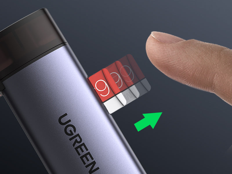 Lector de Tarjetas USB-C + USB-A a MicroSD (TF)/SD | OTG | USB-C 3.1 | 5Gbps | Soporta hasta 2TB | Soporta Windows/Mac OS/Linux/Android | Lectura de