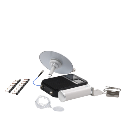 Kit Amplificador Office 200 para 2G, 3G y 4G / Mejora llamadas convencionales y VoLTE / Amplifica señal de TELCEL, AT&T y MOVISTAR / Cubre hasta 400