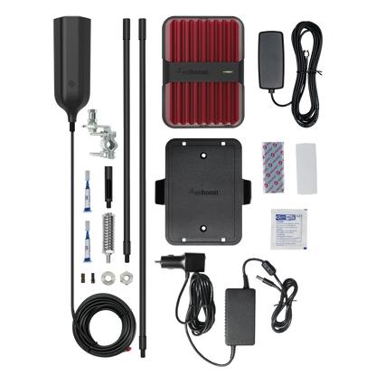 KIT Amplificador de Señal Celular 4G, 3G, VoLTE y Voz Convencional, Drive Reach OTR/ Especial para Tractocamión y Pick up Pesados/ Soporta múltiples