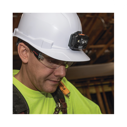 Lámpara Luz LED Frontal Recargable de 400 Lúmenes, Apagado Automático, con Correa de Tela, Adaptable y Ajustable a Gorros, Cascos, Cachuchas o