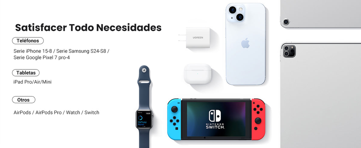 Cargador USB-C de 20W | 1 USB-C de Carga Rápida | QC4.0+ | PD3.0 | PPS | BC1.2| Carga Inteligente | Chip PWM | Múltiple Protección | Mayor Eficiencia