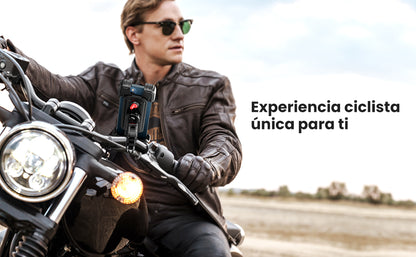 Soporte de Celular para Manillar de Motocicleta o Bicicleta / Anti Vibración / Protección de clip Antideslizante / Rotación de 360° / Bloqueo de
