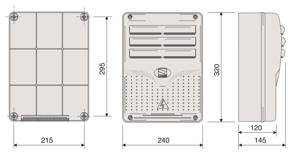 Kit de Operadores para Puertas Abatibles de hasta 3 Metros y 400 Kg ATI 3024 / Uso Semi-Intensivo