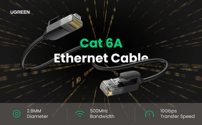 Cable Ethernet Cat6A UTP Ultra Delgado 2 Metros (6.56 Pies)
