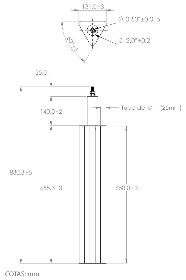 Kit de tierra física modelo TG70K con Electrodo Magnetoactivo y Accesorios de Instalación, capacidad: 70 AMP