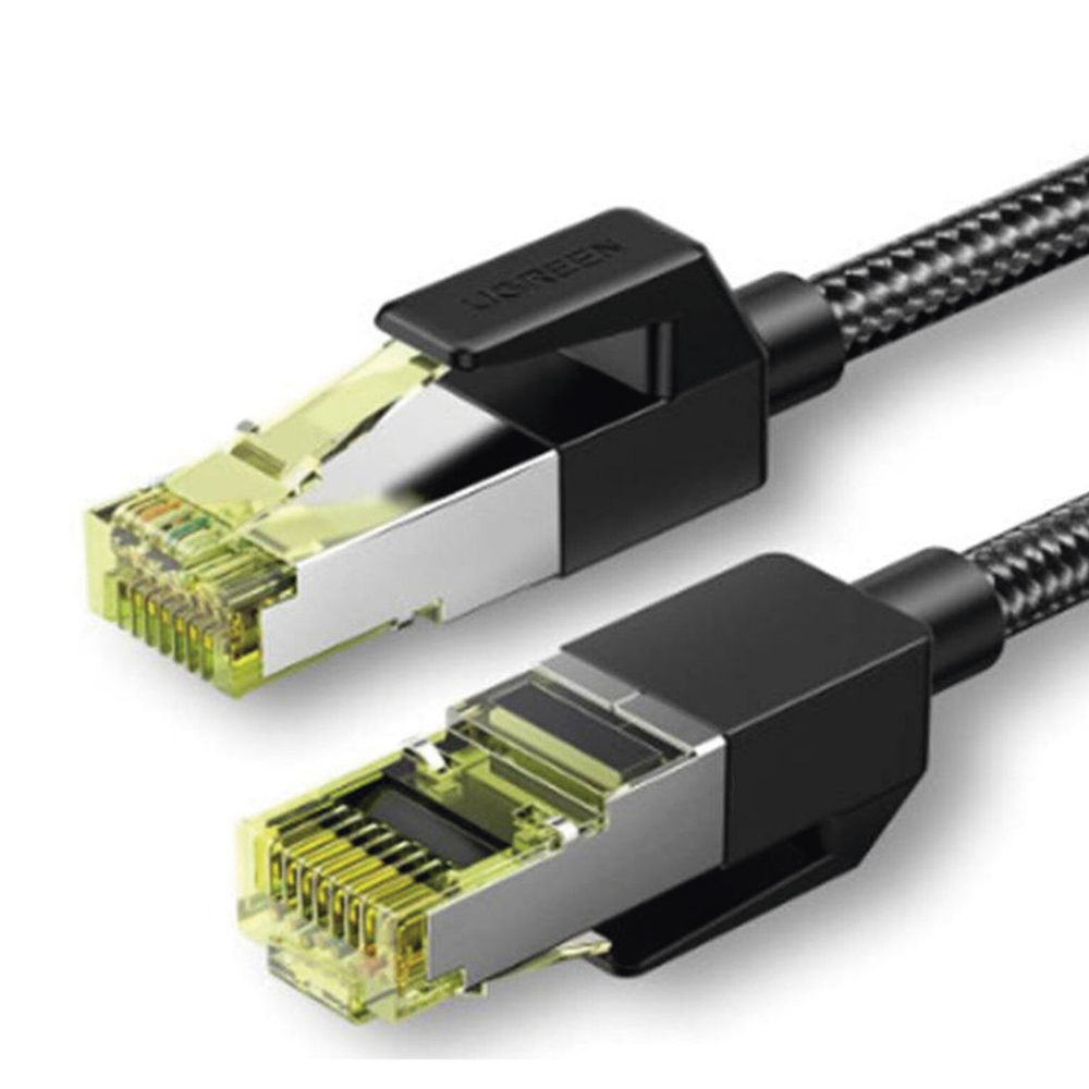 Cable Ethernet Cat7 CLASS F/FTP Redondo con Malla de Nylon 2 Metros (6.56 Pies)