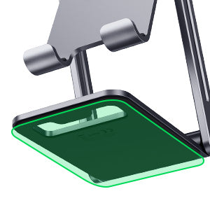 Soporte para Teléfono Celular de Aluminio | Angulo Ajustable | Amplia Compatibilidad con dispositivos de 4.7'' a 7.9'' | Antideslizante |