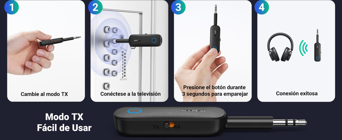 Receptor y transmisor Bluetooth UGREEN