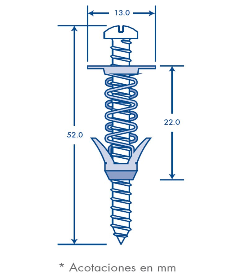 Fijador TMM Mono max con 25pzs (2209-06025)
