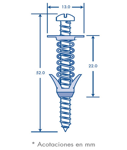 Fijador TMM Mono max con 25pzs (2209-06025)