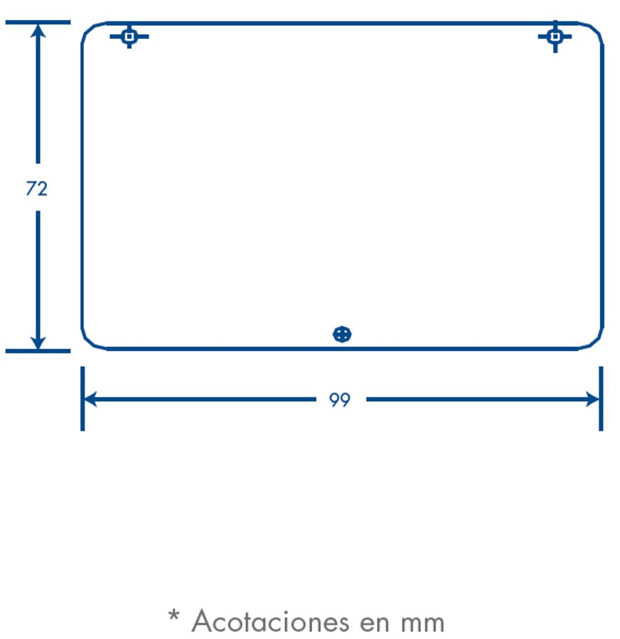 Tapa final de aluminio, para canaleta INKA100 (8190-80001)