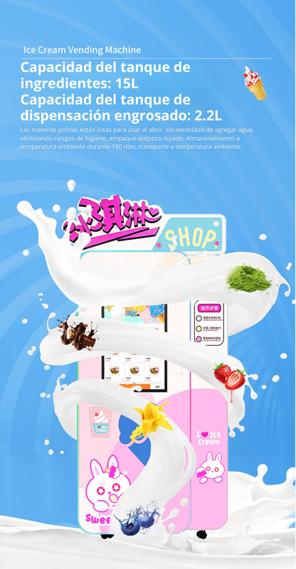 Ice cream vending machine, intelligent ice cream vending machine, different flavors