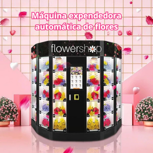 Maquina expendedora de flores de autoservicio, máquina expendedora de ramos, humectante automatizada las 24 horas y cierre fresco, venta minorista inteligente
