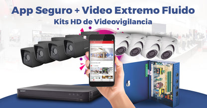 Kit TurboHD 1080p Lite / DVR 16 Canales / 16 Cámaras Bala Exterior ( 2.8mm) con ColorVu + Micrófono Integado / Transceptores / Conectores / Fuente de