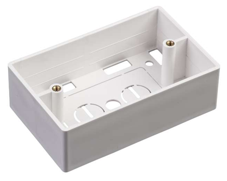 Caja de Pared Universal, Color blanco, Para montaje con Placas de Pared