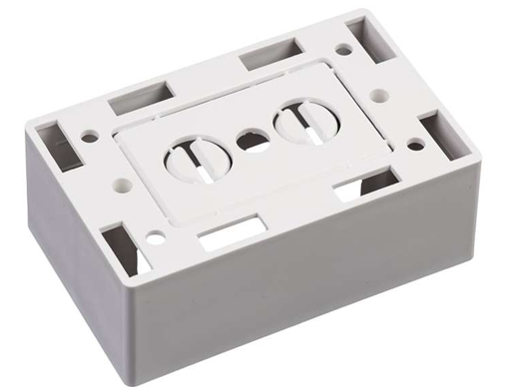 Caja de Pared Universal, Color blanco, Para montaje con Placas de Pared