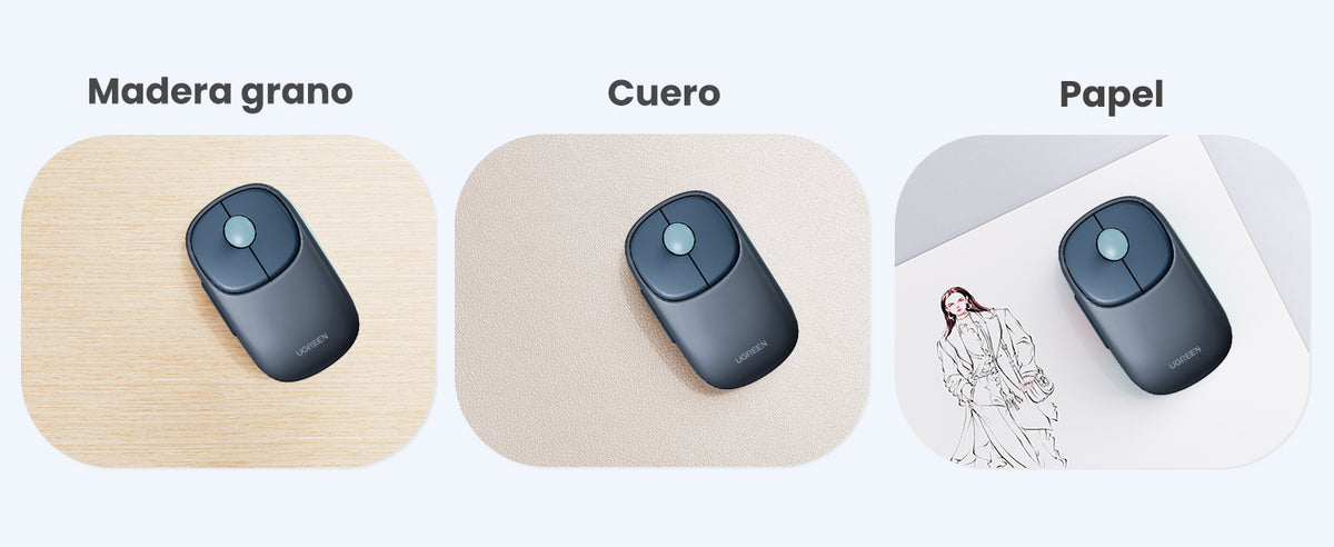 Mouse Inalámbrico FUN | Recargable| 2.4G & Bluetooth | 4 Niveles de DPI | Silencioso | Ergonómico | 5 Botones | Compatible con Windows, macOS 10.5