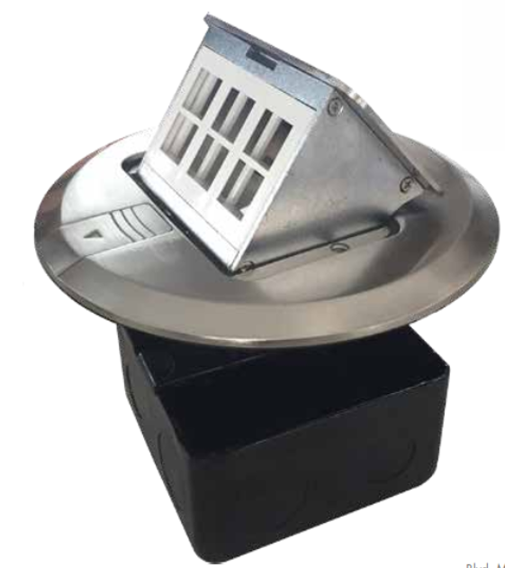 Caja de Registro de Acero Galvanizado, 10x10 cm (3.94x3.94 Pulgadas), Color Negro (11000-00000)