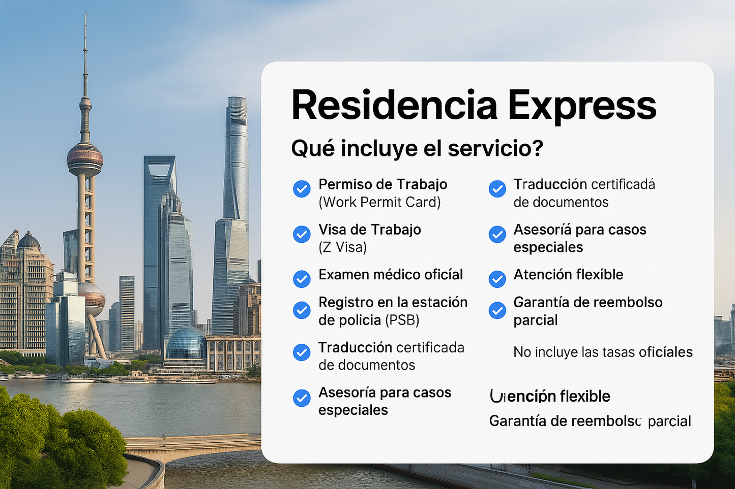 Tramite de Permiso y Visa de Residencia de trabajo en China