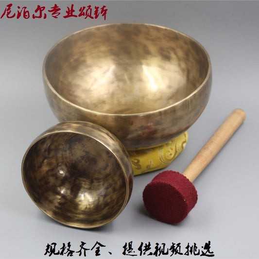 Cuenco tibetano Nepal latón de Budda hecho a mano SPA fisioterapia para terapia de sonido para yoga
