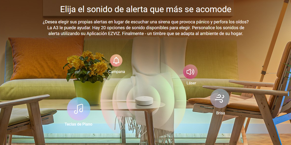 Hub Wi-Fi Para Sensores de Alarma / Soporta Hasta 32 Dispositivos / Configuración Mediante App EZVIZ / Protocolo Zigbee Para Vincular Accesorios