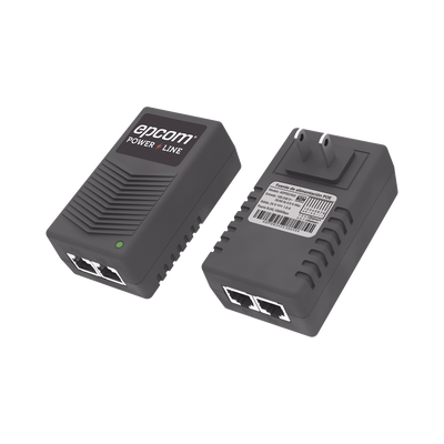Adaptador de pared / Inyector PoE / 48 Vcc / 0.5 A / Controlado por chip IC / Protección contra OV, OC, SC, UV/ Fácil de instalar