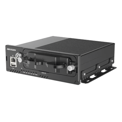 DVR Móvil 1080P (2 Megapixel) / 4 Canales TURBO + 4 Canales IP / GPS Integrado / Sensor G / IA ADAS-DSM-BSD / 9-36 Vcc