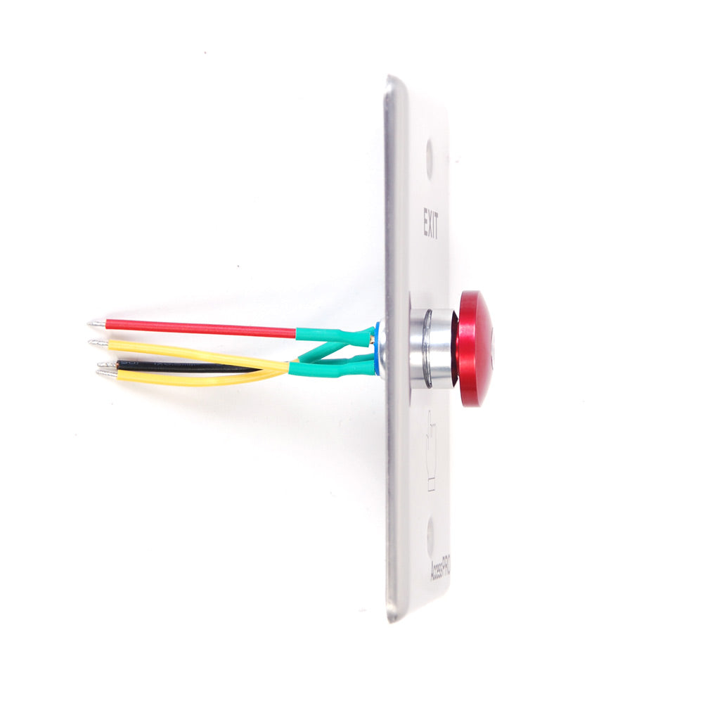 Botón tipo Hongo / Redondo Color Rojo con LED / Estético / NO y COM