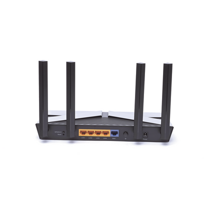 Router Wi-Fi 6 AX1500 / 1.5 GHz Triple-Core CPU / MIMO 2X2 / EasyMesh / 1 Puertos Gigabit WAN + 4 Puertos Gigabit LAN / OFDMA / Beamforming / WPA3