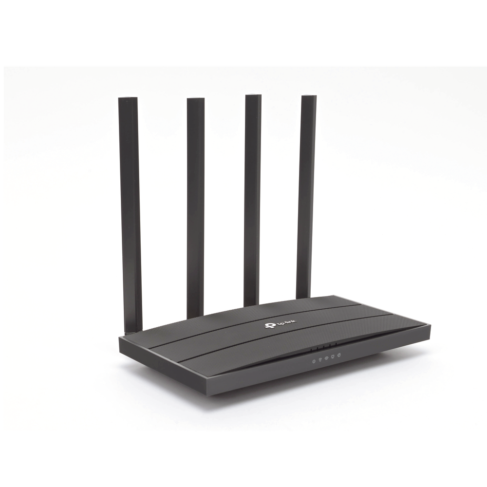 Router inalámbrico WiFi 5 AC 1200 Mbps / Doble Banda MU-MIMO 2x2 / 1 Puerto WAN 10/100/1000 Mbps / 4 Puertos LAN 10/100/1000 Mbps / Compatuble con