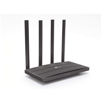 Router inalámbrico WiFi 5 AC 1200 Mbps / Doble Banda MU-MIMO 2x2 / 1 Puerto WAN 10/100/1000 Mbps / 4 Puertos LAN 10/100/1000 Mbps / Compatuble con