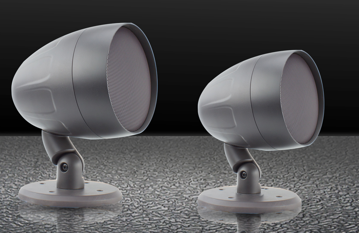 exterior | altavoz de 2 vías | Acoustiscape 8in | 64 Watts | 8 ohms| 70V/100V | Switchable | incluye estaca