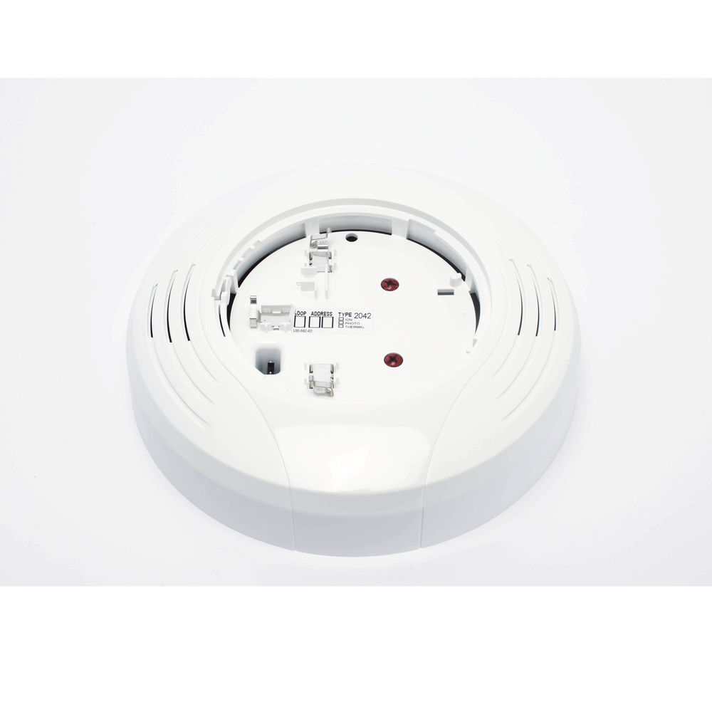 Base sonora estándar para detector de humo, tono seleccionable por jumper, compatible con base B501BH, color blanco