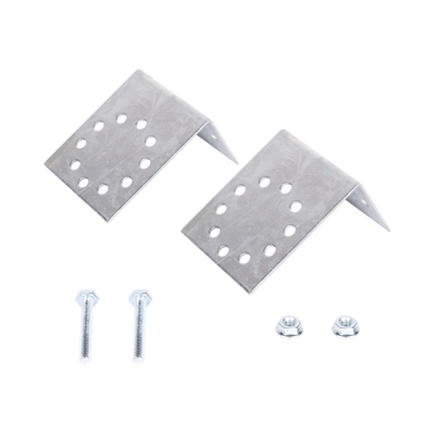 Base Multiposición para postes de paso o esquina / Acero Galvanizado Cal. 12 / 0.36 kg / Kit de Tornillería Incluido / Compatible con 7 Modelos