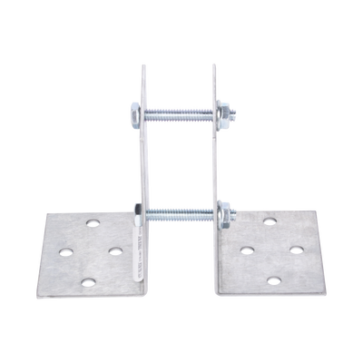 Base Multiposición para postes de paso o esquina / Acero Galvanizado Cal. 12 / 0.36 kg / Kit de Tornillería Incluido / Compatible con 7 Modelos