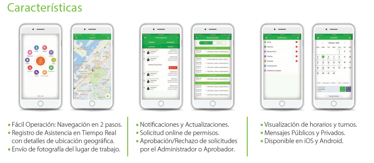 Licencia para realizar checadas de asistencia desde Smartphone (APP) con envío de fotografía y ubicación por GPS / Compatible con BIOTIMEPRO