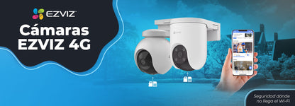 Cámara PT / 3 Megapixel / Lente 4 mm / Visión Nocturna a Color / 4G Multicarrier / Giro 360° / Audio de Dos Vías / Preset / Seguimiento inteligente