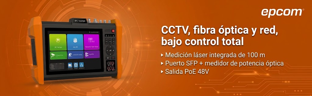 Tester Profesional Multifunción | Pantalla Táctil 7" | Láser Integrado | Cámara Integrada | Prueba IP/HD Coaxial | 4K/8K | H.265/H.265 | ONVIF | WiFi