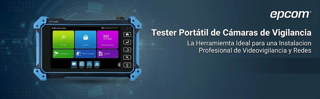 Tester de Vídeo | Prueba de Cámara Analógica | Prueba de Cámara IP | Prueba Audio por Coaxitron TVI/CVI/AHD | Soporta ONVIF| 8K/4k | H.264 y H.265 |
