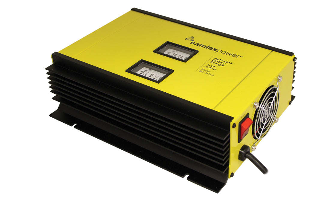Cargador de Baterías de Plomo Ácido 24 Volts, 25 A / Bancos de 200 a 300 Ah