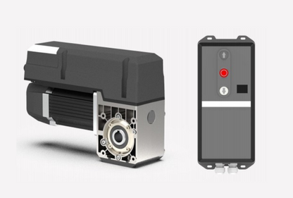 Motor para puertas de garage / Enrollables / Seccionales / 1HP / Silencioso / Estético / Fuerte / Iluminación LED / Torque 50Nm / Montaje lateral .