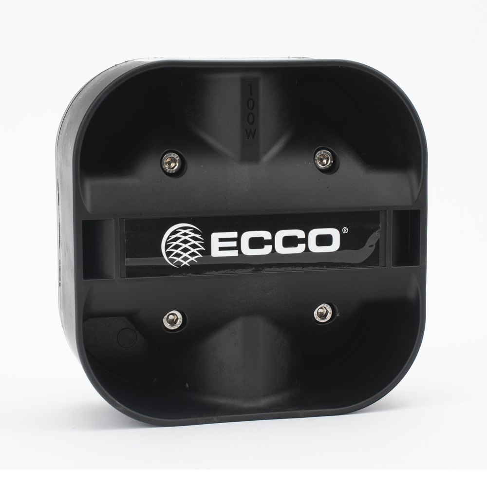 Bocina Compacta de Uso Rudo, 100 Watts de Potencia, Ideal Para Vehículos de Encubierto, Con Soporte Universal, 11 Ohms de Impedancia